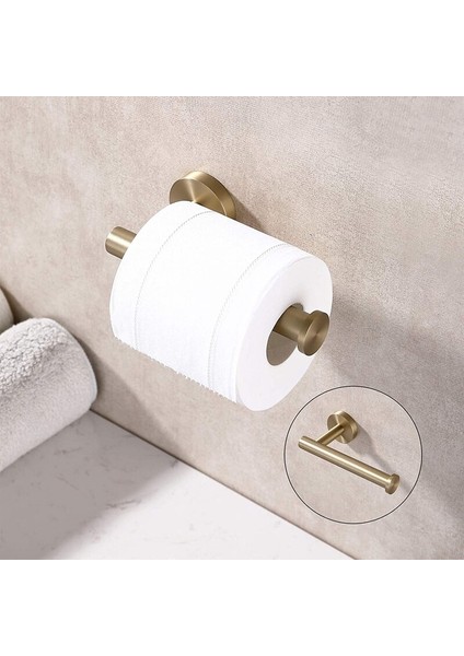 Altın Tuvalet Kağıdı Tutucu, Doku Rulo Tutucu Duvara Montaj, Tuvalet Kağıdı Rulo Dağıtıcı Banyo Tutucu Mutfak Tuvaleti | Kağıt Tutucular (Yurt Dışından)