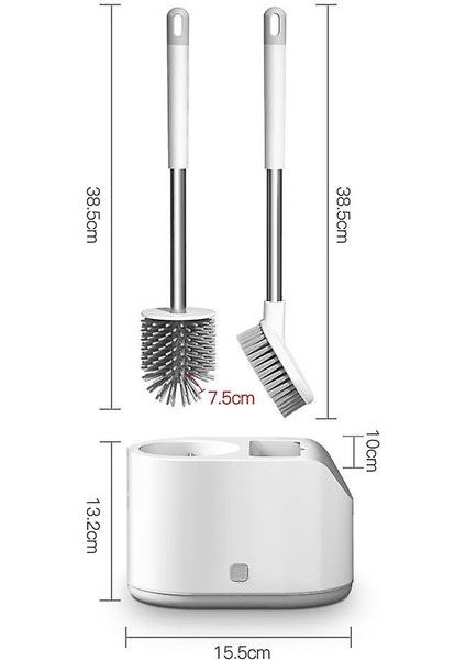 Uzun Saplı Ev Tuvalet Fırçası Yumuşak Kıllar Tuvalet Bir Iki Temizlik Kiti Için (Yurt Dışından)