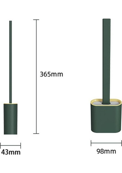 Silikon Tuvalet Fırçası Devrimci Silikon Ölçeklenebilir Deformasyon Tutucu ile Tuvalet Fırçası Yıkama Fırçası Mutfak Eşyaları | Tuvalet Fırçası Tutucular (Yurt Dışından)