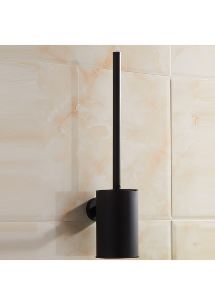 Siyah Banyo Tuvalet Fırçalama Temizleme Fırçası Tutucu Seti | Tuvalet Fırçası Tutucular (Yurt Dışından)