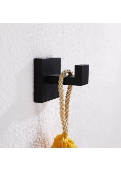 304 Paslanmaz Çelik Havlu Kanca Duvara Monte Ceket Askı Banyo Aksesuarları Siyah Boyama Bitirmek Robe Kanca Modern Vintage | Robe Hooks (Yurt Dışından) fırsatları