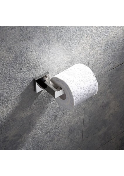 Paslanmaz Çelik Kare Tuvalet Kağıdı Tutucu Banyo Aksesuarları Ayna Krom Kağıt Tutucular (Gümüş) (Yurt Dışından) modelleri