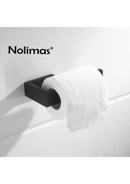 Sus 304 Paslanmaz Çelik Mat Siyah Tuvalet Kağıdı Tutucu Banyo Tuvalet Rulo Kağıt Havlu Kare Banyo Aksesuarları | Kağıt Tutucular (Yurt Dışından)