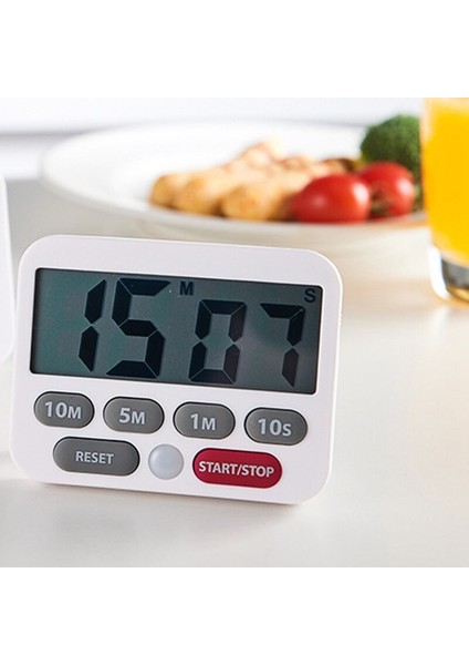 Au Mutfak Zamanlayıcı ve kronometre, Büyük Rakamlar, Yüksek Sesle Alarm, Dilsiz Fonksiyon, Hızlı Set Düğmeleri, Netik Stand | Mutfak Zamanlayıcıları (Yurt Dışından)
