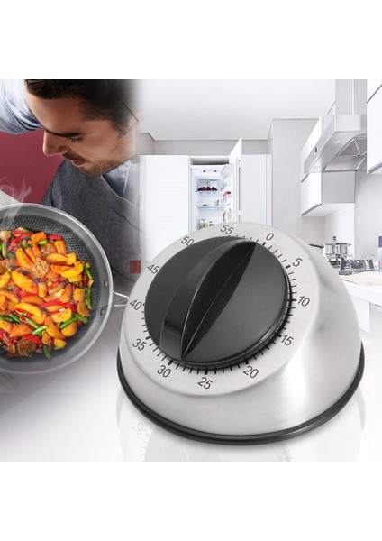 Three Beans Uzun Yüzük Zili Alarm Yüksek Sesle 60 Dakika Mutfak Pişirme Rüzgar Up Zamanlayıcı Mekanik | Mutfak Zamanlayıcıları (Yurt Dışından)