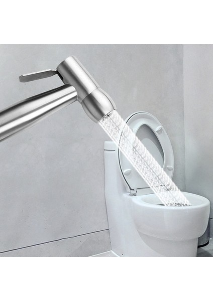El Bide Püskürtücü Paslanmaz Çelik Tuvalet Bide Banyo Duşlu Su Sprey Kafası Hortum Kiti ile 7/8 Inç | Sıvı Sabunluk (Yurt Dışından) fırsatları