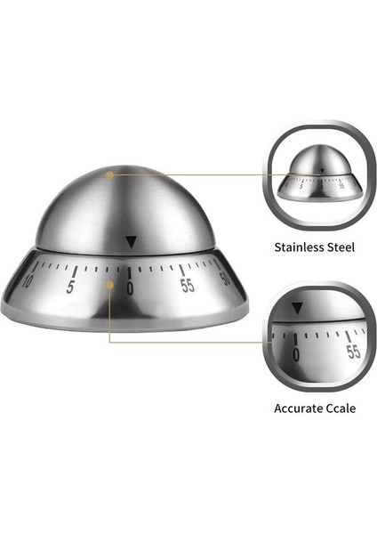 Three Beans Zamanlayıcı Hiçbir Piller Gerekli 100% Mekanik Mutfak Zamanlayıcı Paslanmaz Çelik Hassas Yaşam Zamanlayıcı | Mutfak Zamanlayıcıları (Yurt Dışından) modelleri