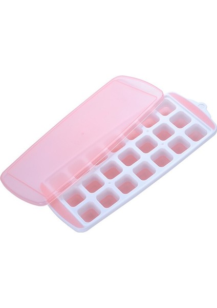 Three Beans Yaratıcı Kişilik Silikon Buz Küp Kalıp Ev Dondurulmuş Küp Buzdolabı Kare Plastik Buz Kapağı Dıy Gıda Takviyesi Kutusu (Pembe) (Yurt Dışından)