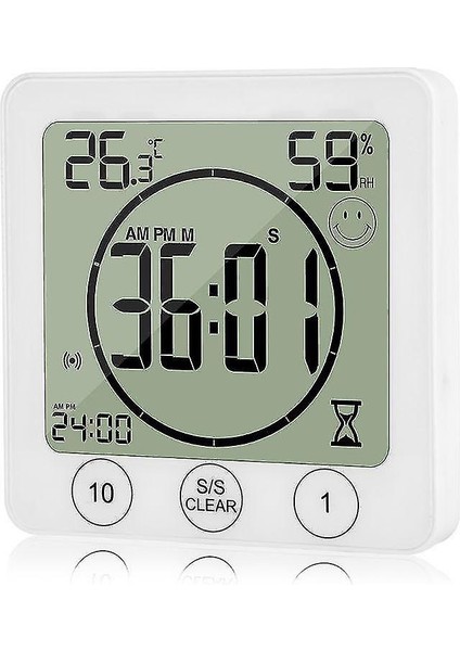LCD Banyo Duvar Saati Su Geçirmez Duş Zamanlayıcı (Yurt Dışından)