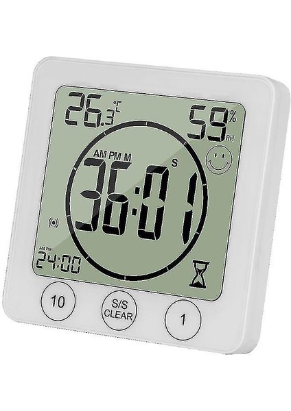 LCD Banyo Duvar Saati Su Geçirmez Duş Zamanlayıcı (Yurt Dışından)