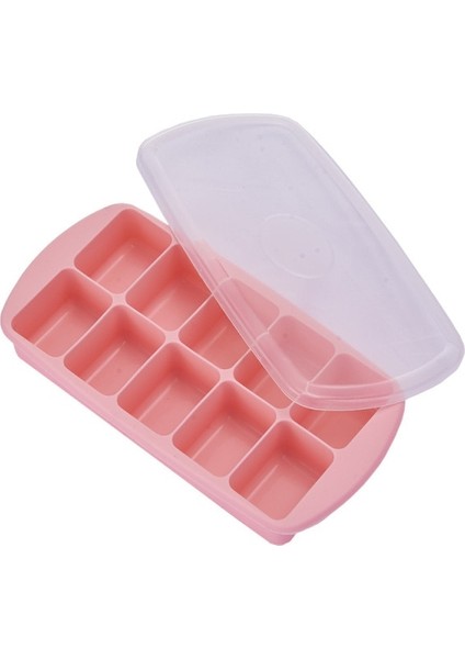20 cm Silikon Buz Tepsisi Ev Buz Kutusu (Pembe) (Yurt Dışından)