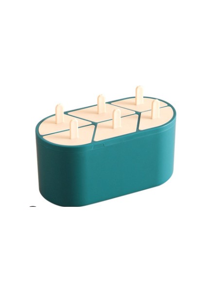 Altı Silikon Buz Küpü Ev Sağlıklı Buz Kalıp Buz Sopa Dondurma Kalıp Yaz Serin | Dondurma Küvetleri (Yeşil) (Yurt Dışından)