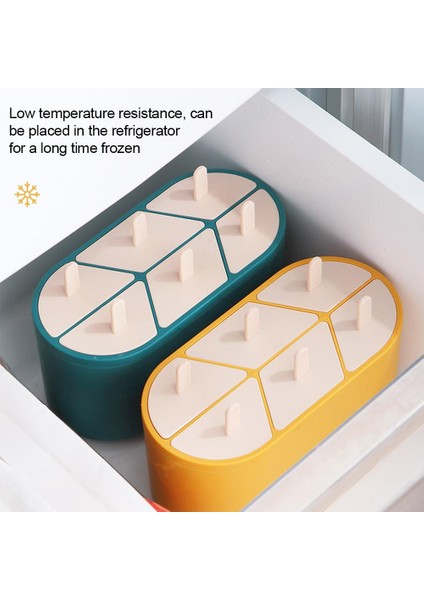 Altı Silikon Buz Küpü Ev Sağlıklı Buz Kalıp Buz Sopa Dondurma Kalıp Yaz Serin | Dondurma Küvetleri (Yeşil) (Yurt Dışından) modelleri