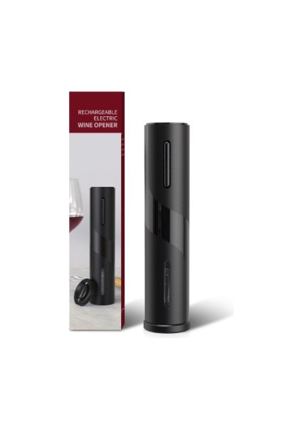 Elektrikli Şarap Açacağı, Akülü Elektrikli Şarap Şişesi Açacağı Açacağı (Siyah) (Yurt Dışından)