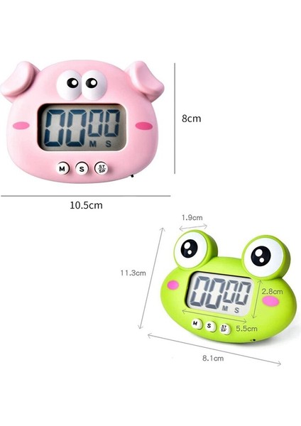 Mutfak Zamanlayıcı 2 Parça, Sevimli Karikatür Hayvan Geri Sayım Zamanlayıcı, Manyetik, Büyük Ekranlı Dijital Pişirme Zamanlayıcısı | Mutfak Zamanlayıcıları (Yurt Dışından) fiyatları
