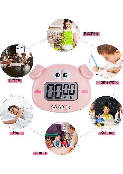 Mutfak Zamanlayıcı 2 Parça, Sevimli Karikatür Hayvan Geri Sayım Zamanlayıcı, Manyetik, Büyük Ekranlı Dijital Pişirme Zamanlayıcısı | Mutfak Zamanlayıcıları (Yurt Dışından) fırsatları