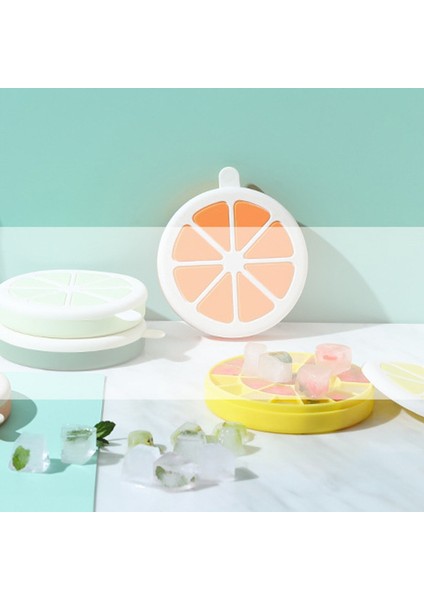22 Hücreler Limon Silikon Buz Küpleri Kalıp Ev Yapımı Buz Topu Mühürlü Yuvarlak Şekil Mutfak Aksesuarları | Dondurma Küvetleri (Sarı) (Yurt Dışından) fiyatları