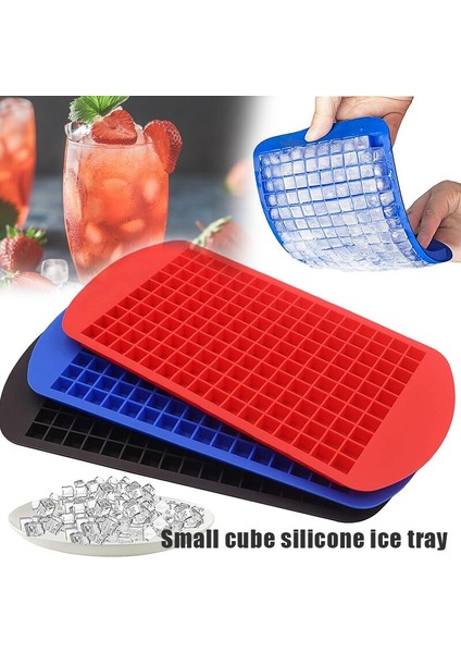 3 Adet Buz Küpü Tepsi 160 Izgaralar Silikon Ice Cube Maker Dıy Yaratıcı Küçük Ice Cube Kalıp Kare Şekli Mutfak Aksesuarları | Dondurma Küvetleri (Yurt Dışından)