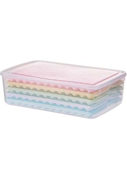 5 Adet / Takım Büyük Buz Küpü Tepsi Kalıp Kova ile 5 Katmanlar 96 Delik Renkli Silikon Buz Kafes Dondurma Araçları Için Kapak | Dondurma Çubukları (34 * 22 * 10,5 Cm) (Yurt Dışından)