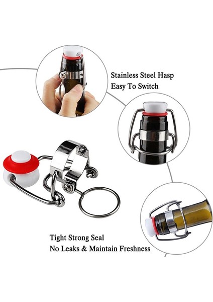 Three Beans Kapak Çevirme Üst Tıpa Root Bira Şişeleri Değiştirme Salıncak Homebrew Demleme Şarap Tıpaları Için Ev Demleme | Tenekeler ve açıcılar (Yurt Dışından) modelleri
