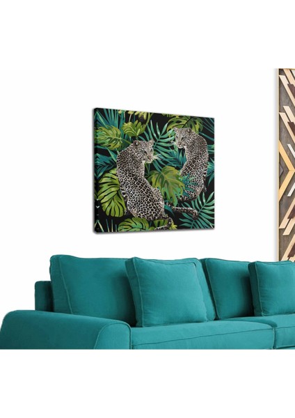 Leoparlar Dekoratif Kanvas Tablo 1190