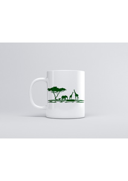 Afrıcan Safarı Green Kupa Mug