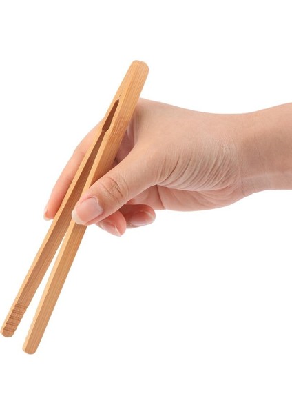 Three Beans 1 Adet / Grup Bambu Gıda Maşa Mutfak Eşyaları Büfe Pişirme Araçları Anti-Isı Ekmek Klip Pasta Kelepçe Barbekü Mutfak Maşa | Maşa (Yurt Dışından)