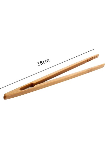 Three Beans 1 Adet / Grup Bambu Gıda Maşa Mutfak Eşyaları Büfe Pişirme Araçları Anti-Isı Ekmek Klip Pasta Kelepçe Barbekü Mutfak Maşa | Maşa (Yurt Dışından)