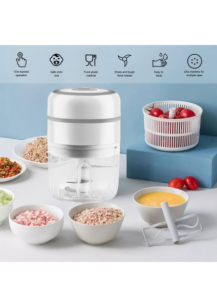 Elektrikli Sarımsak Masher Sturdy Dayanıklı Mini Kırıcı Kıyıcı Ezilmiş Zencefil Için Şarj Şarj (Yurt Dışından) fiyatları