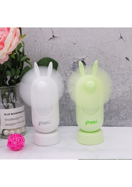 Taşınabilir USB Şarj Sessiz Handheld Fan Yeşil (Yurt Dışından)