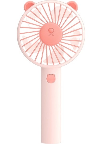 MF003 USB Bear El Taşınabilir Fan Pembe (Yurt Dışından)