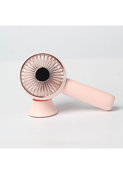 D303 Handheld Masaüstü Mini Elektrik Fan Pembe (Yurt Dışından)