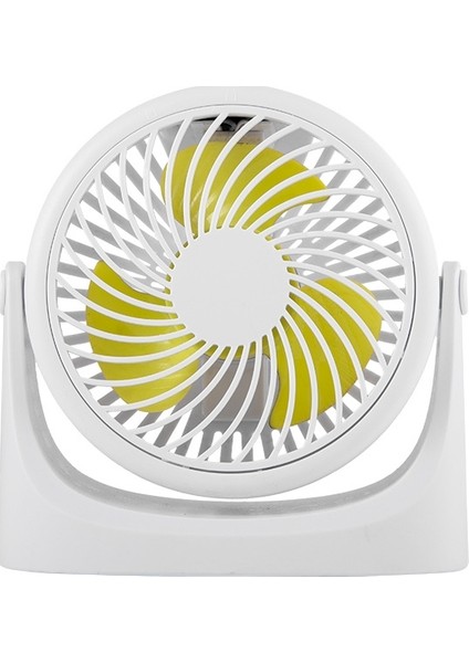 Jd-Q1 Ofis Öğrenci Yurt Mini Sessiz USB Fan Beyaz (Yurt Dışından)