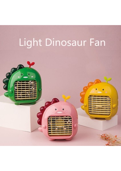 A9 Masaüstü Dinozor Fan USB Mini Büyük Rüzgar Fanı Sarı (Yurt Dışından)