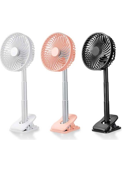 Çok Fonksiyonlu Ayarlanabilir USB Şarj Klibi Masaüstü Elektrikli Fan 4 Hız Kontrolü Beyaz (Yurt Dışından) fiyatları