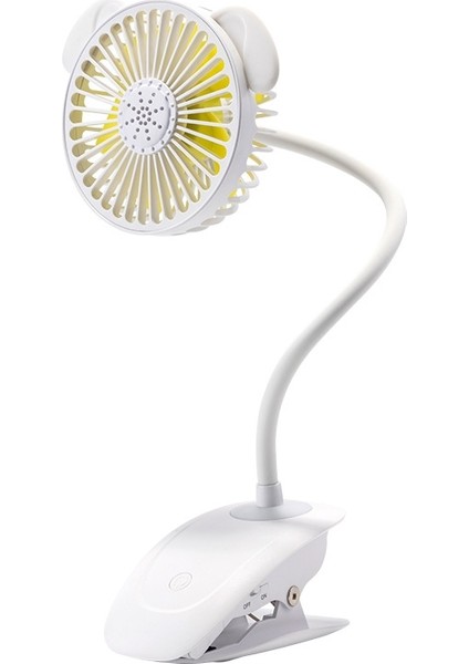 Bd-Jz8 Yaramaz Köpek Klipsi USB Fiş Şarj Fanı Beyaz (Yurt Dışından)