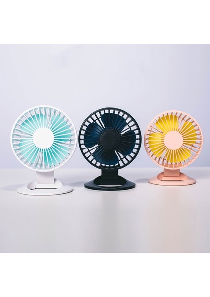 F2 Öğrenci USB Sessiz Ofis Masaüstü Mini Fan Siyah (Yurt Dışından)