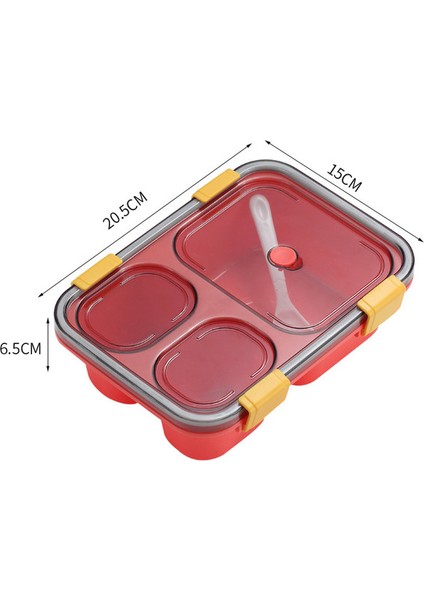850 ml Kırmızı Sağlıklı Plastik Öğle Yemeği Kutusu (Yurt Dışından)