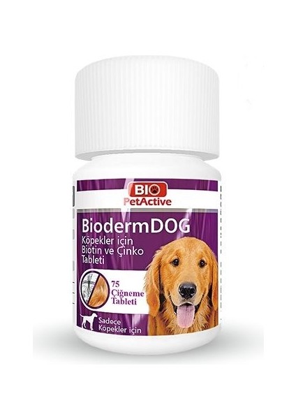 Bio Petactive Biodermdog 75 Tabs