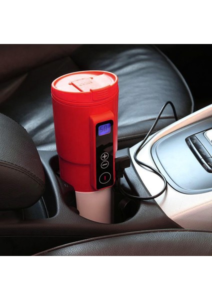 12V Akıllı Otomatik Elektrikli Isıtma Kahve Kupa Araba Akıllı Isıtmalı Kırmızı (Yurt Dışından) modelleri