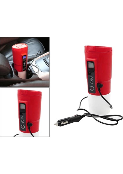 12V Akıllı Otomatik Elektrikli Isıtma Kahve Kupa Araba Akıllı Isıtmalı Kırmızı (Yurt Dışından) fırsatları