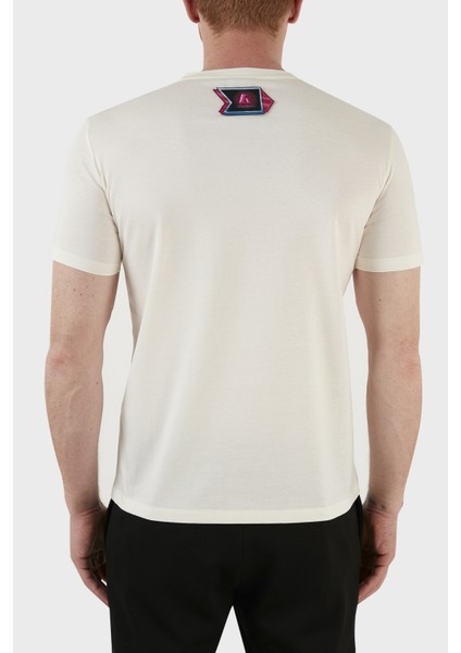 Baskılı % 100 Pamuk Bisiklet Yaka Regular Fit T Shirt Erkek T Shirt 3L1T8P 1JW5Z F121 fiyatları