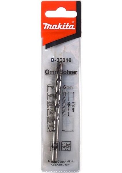 6.5X100MM Matkap Ucu