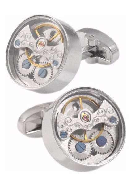 Funktional Tourbillon Izle Erkek Fransız Gömlek Için Kol Düğmeleri Kol Düğmesi Erkekler Takı Etrafında Manşet Düğmeleri | Kravat Klipler Ve;kol Düğmeleri (Yurt Dışından)