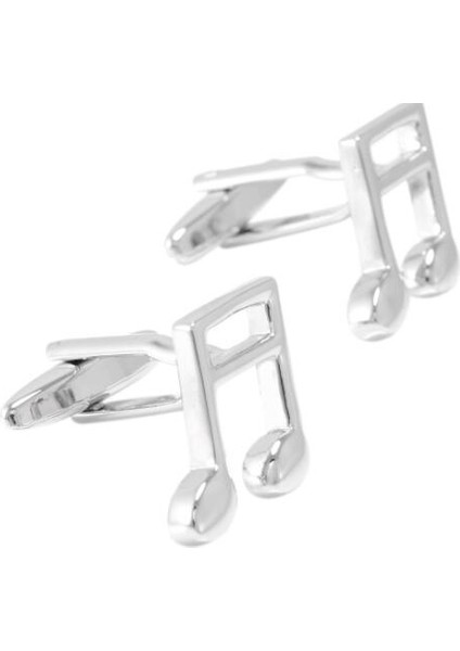 Three Beans Müzik Notasyonu Temalı Kol Düğmeleri Parlak Düz Metal Kol Düğmeleri Için Mens Fransız Manşetleri / Gömlek Takı (Yurt Dışından) fırsatları