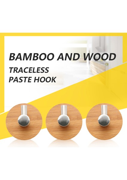 1 Adet Anahtar Tutucu Duvar Bambu Kanca Giyim Vitrin Kanca Ceket Askı Kapağı Odası Dekor Göster Duvar Çantası Tuşları Yapışkan Tutucu (Yurt Dışından) fiyatları