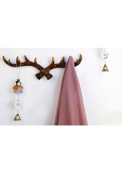 Retro Boynuzları Kancalar Duvar Asılı Ceket Kanca Reçine Sundries Askı Duvara Mounts Oda Depolama Rafları El Sanatları Ev (Yurt Dışından) fırsatları