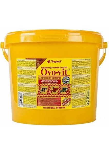 Ovo-Vit Flake Yumurtalı Pul Yem 100GR Açık