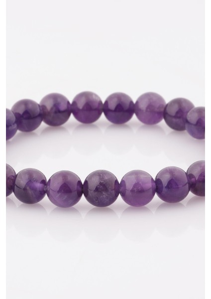 Ametist Doğal Taş Bileklik 8 mm Küre Kesim fiyatları
