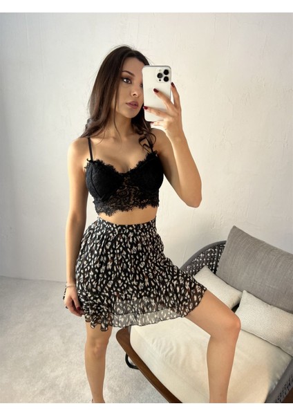Fame Istanbul Leopar Desenli Etek